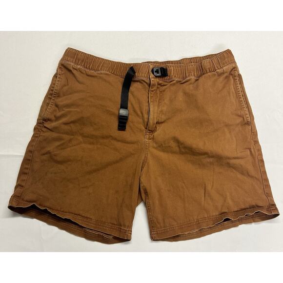 Topo Designs Men’s Belted Shorts 6” Size XL Outdoor Hiking Climbing Distressed - Picture 1 of 10